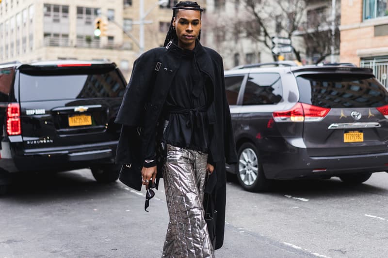 New York Fashion Week 2018 fall winter street style snap style supreme off white heliot emil louis vuitton yeezy Fendi Timberland