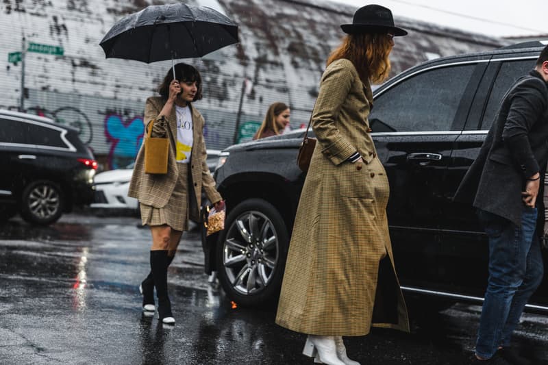 New York Fashion Week 2018 fall winter street style snap style supreme off white heliot emil louis vuitton yeezy Fendi Timberland