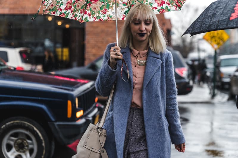 New York Fashion Week 2018 fall winter street style snap style supreme off white heliot emil louis vuitton yeezy Fendi Timberland