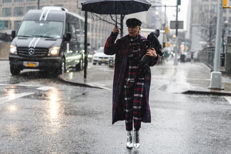 New York Fashion Week 2018 fall winter street style snap style supreme off white heliot emil louis vuitton yeezy Fendi Timberland