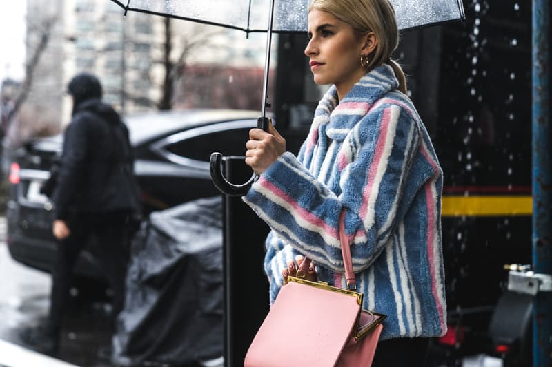 New York Fashion Week 2018 fall winter street style snap style supreme off white heliot emil louis vuitton yeezy Fendi Timberland