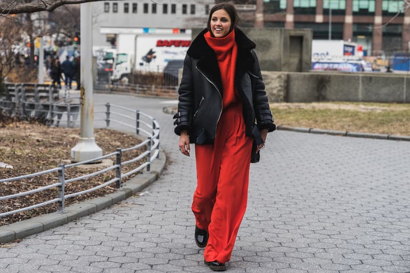 New York Fashion Week 2018 fall winter street style snap style supreme off white heliot emil louis vuitton yeezy Fendi Timberland