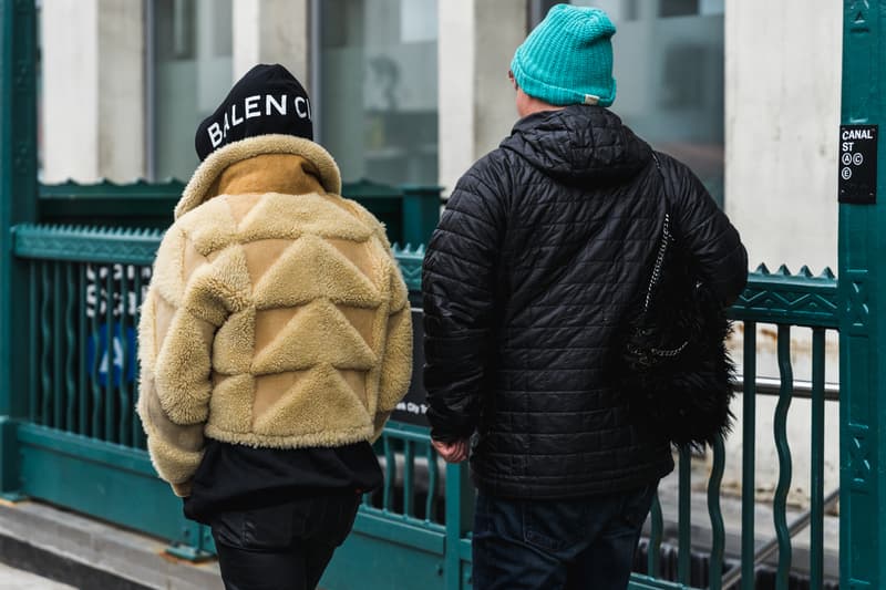 New York Fashion Week 2018 fall winter street style snap style supreme off white heliot emil louis vuitton yeezy Fendi Timberland