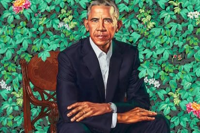 Barack and Michelle Obama Artworks Unveiled at National Portrait Gallery