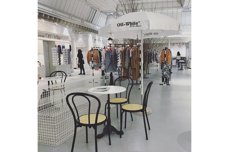 Off-White™ Wild and the Moon Pop-Up Cafe Paris Fashion Le Bon Marche Virgil Abloh Fashion Week Survival Kit Blue Water Collaboration
