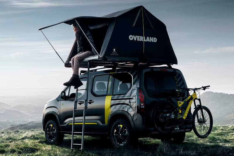 Peugeot Rifter 4X4 Concept Design Tent Overland Off-Road Car Dangel Drive System BlueHDi 130 L750 R Visual Racer