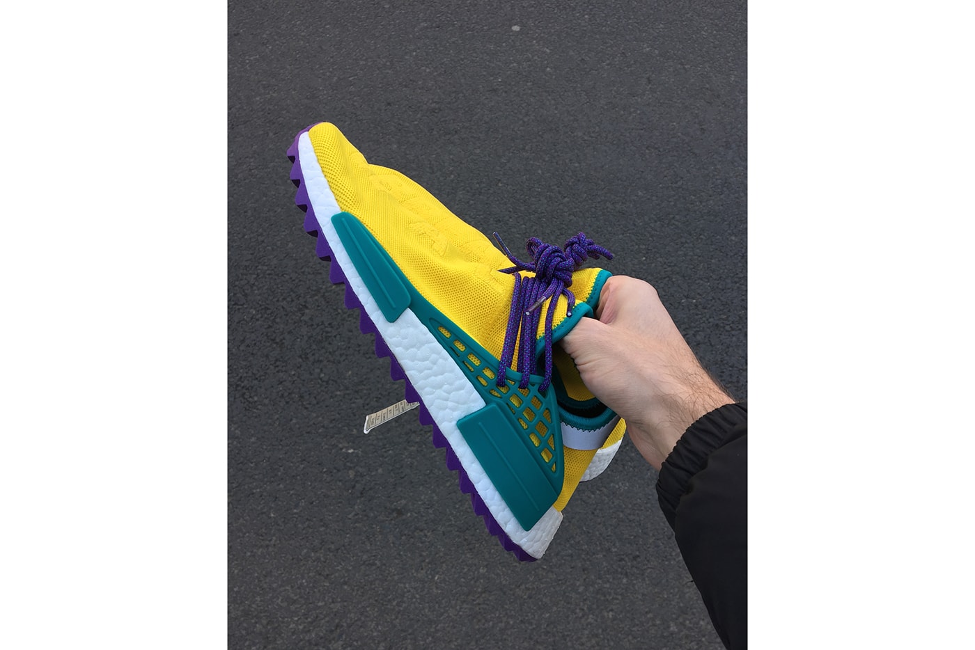 Pharrell Williams adidas Originals Hu NMD Yellow Green Purple