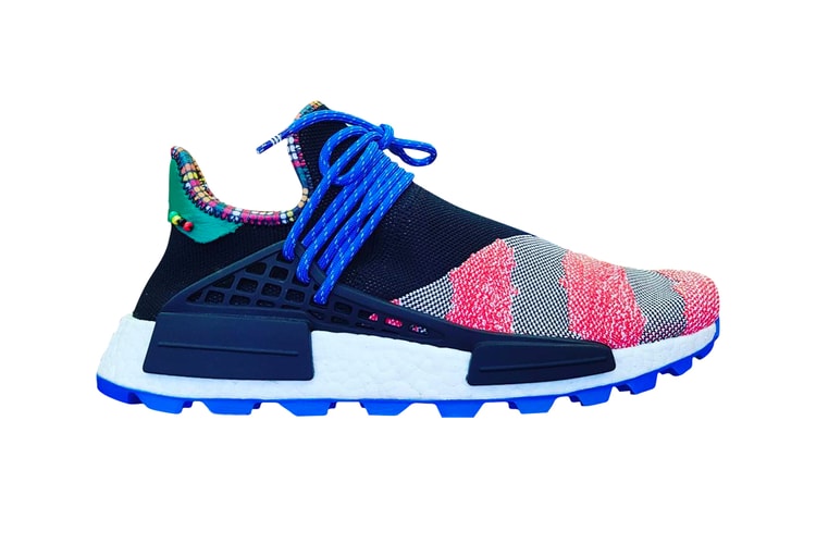 Photos of a Pharrell x adidas Hu NMD Trail "Afro Pack" Surface