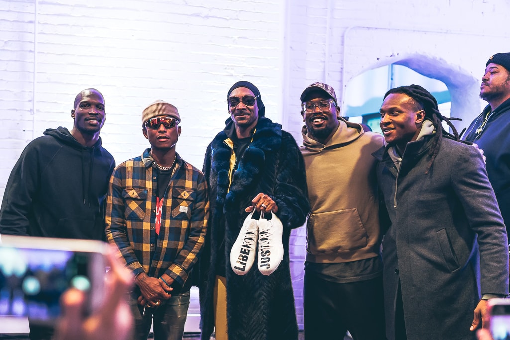 Pharrell Williams adidas Liberty + Justice AM4MN Cleat NFL Football Snoop Dogg Super Bowl LII adidas Originals