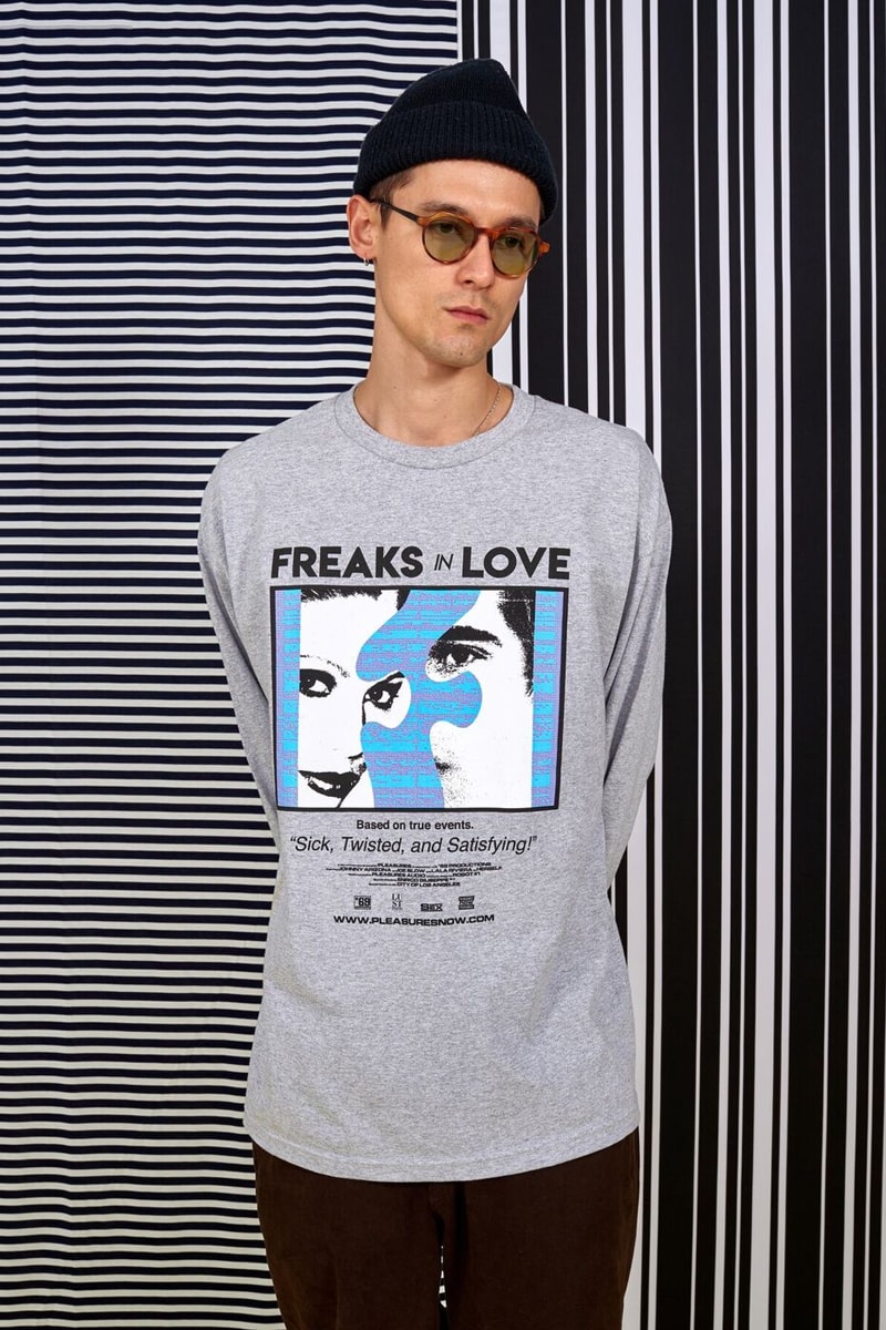 PLEASURES Spring 2018 Freaks in LOVE Collection T Shirt Hoodie Jacket Cap Hat Yeti Out Aurther Bray