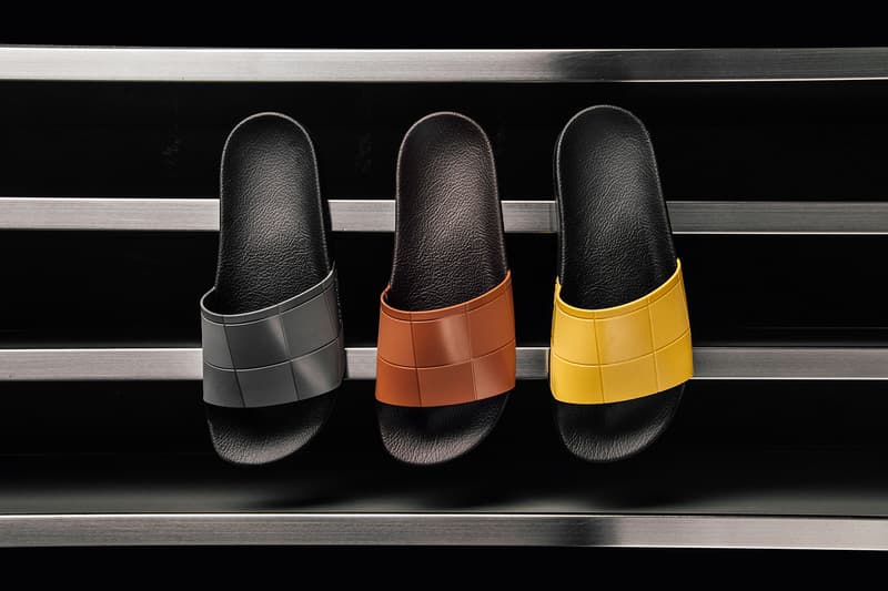 Raf Simons adidas Adilette Checkerboard Pack Release Info Granite Dark Brown Super Lemon