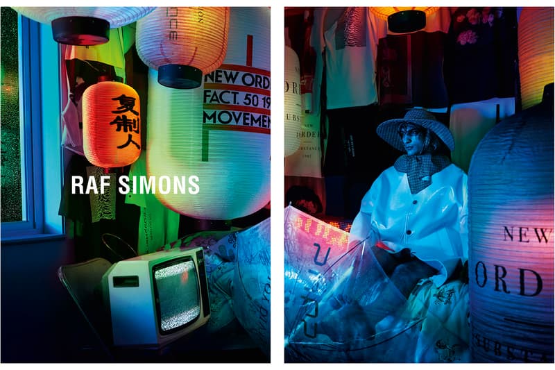 Raf SImons Joy Division New Order Peter Saville Willy Vanderperre Spring/Summer 2018 Campaign Images