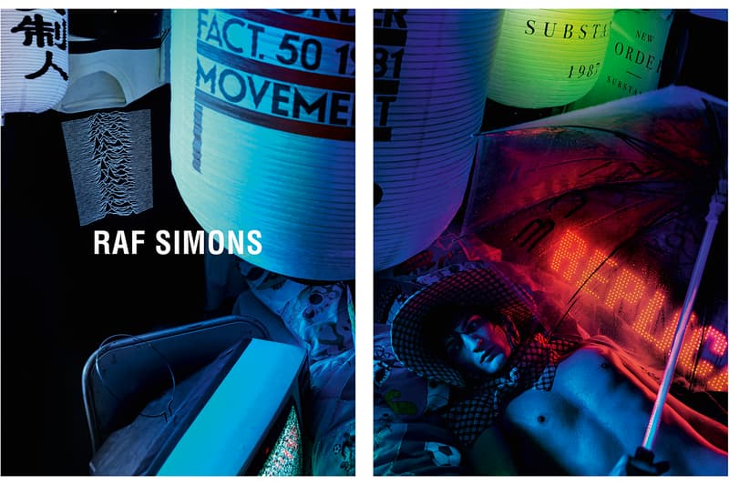 Raf SImons Joy Division New Order Peter Saville Willy Vanderperre Spring/Summer 2018 Campaign Images