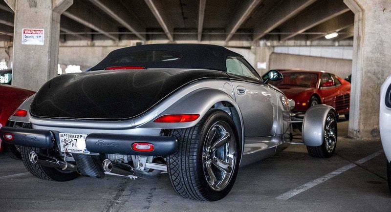Supercars Collecting Dust Parking Garage Alfa Romeo Aston Martin Chevrolet Chrysler Prowler Ferrari Ford GT Mustang Jaguar Lamborghini Aventador Porsche