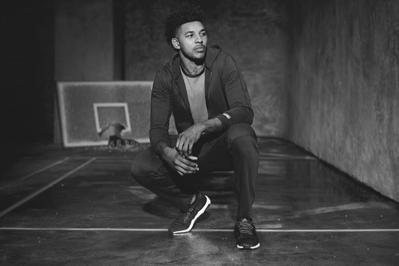 Reigning Champ adidas 2018 Spring/Summer Collaboration Nick Young Karlie Kloss february march release date info ultraboost ultra boost sneakers shoes footwear hoodie leggings knit