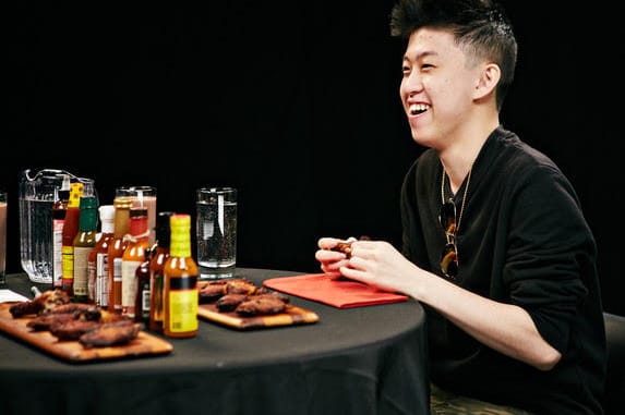Rich Brian Struggles to Keep His Composure on 'Hot Ones'