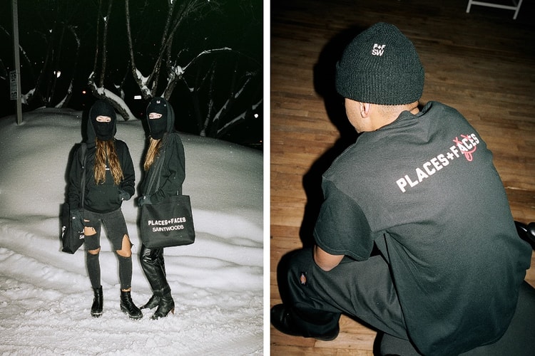 Saintwoods & Places+Faces Unite for Minimalist, Black & White Capsule