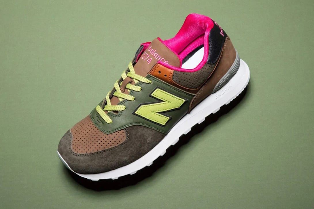 pink and green new balance 574