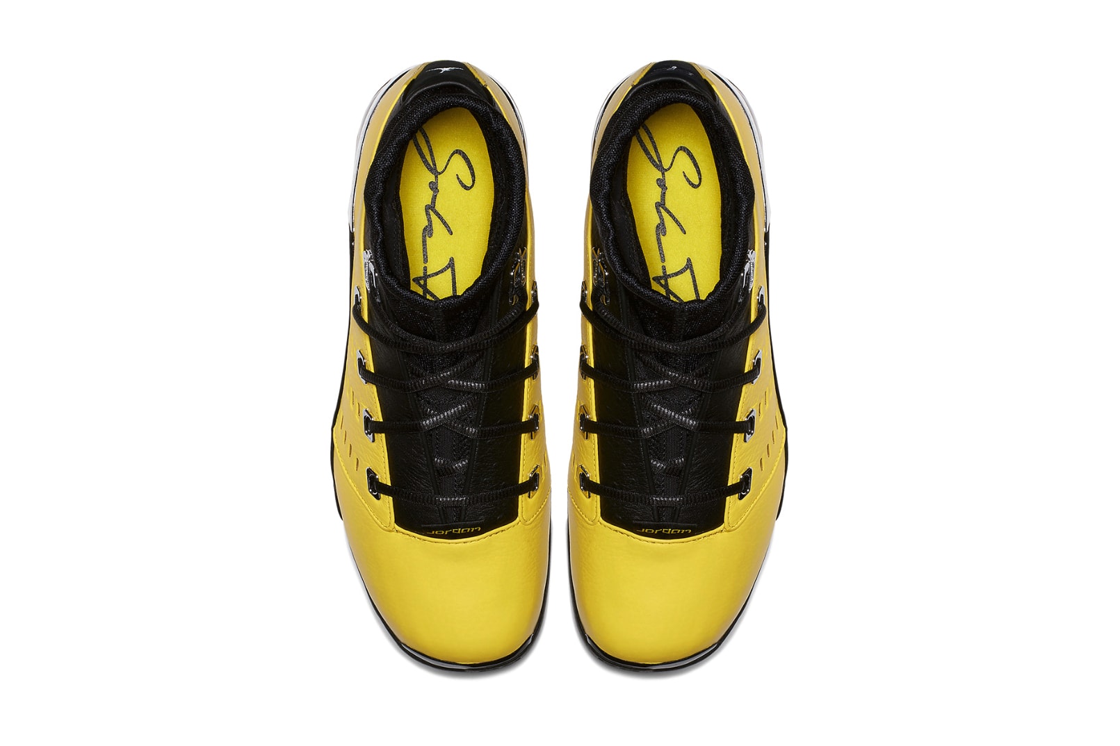 Solefly Air Jordan 17 Low collaboration yellow release date info 2018 february 17 sneakers shoes footwear lightning michael 2002 all star game washington wizards black