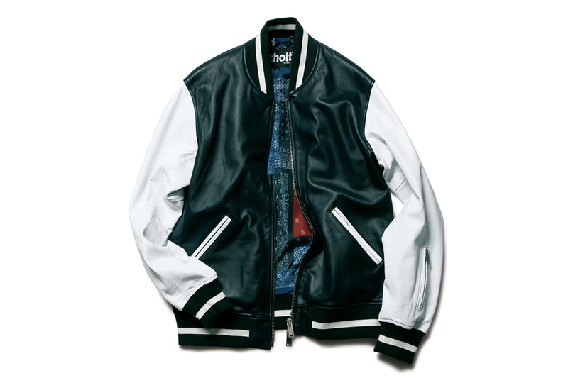 SOPHNET Schott NYC Leather Stadium Jackets Black Colorway Collaboration Release Info Detail Drops Price Outerwear