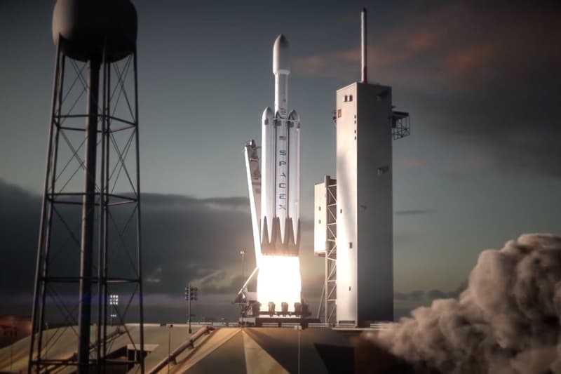 SpaceX Elon Musk Launches Falcon Heavy Rocket Powerful Rocket 30 Years Mars Tesla launch video watch