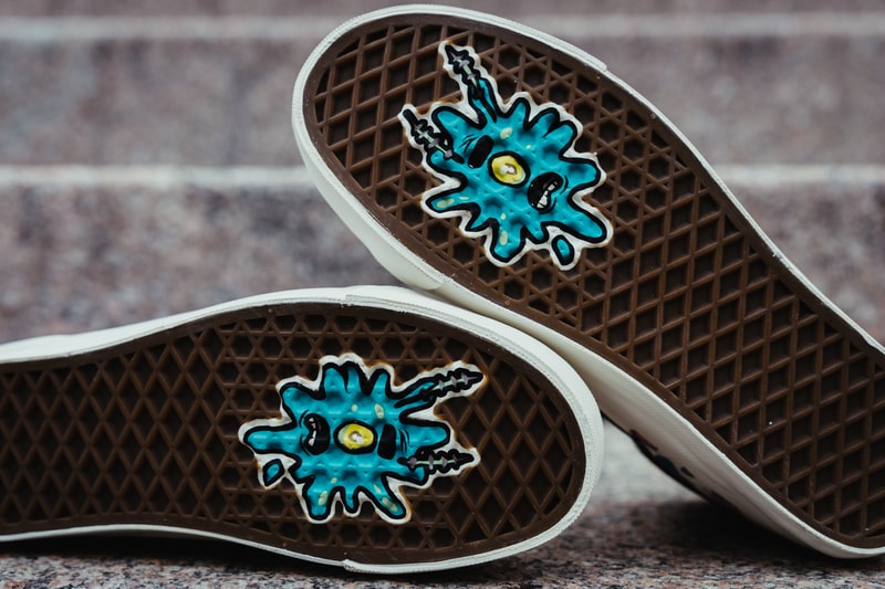 SpongeBob SquarePants Vans Collab Closer Look Sk8 Hi Slip on Patrick Star Nickelodeon Plankton