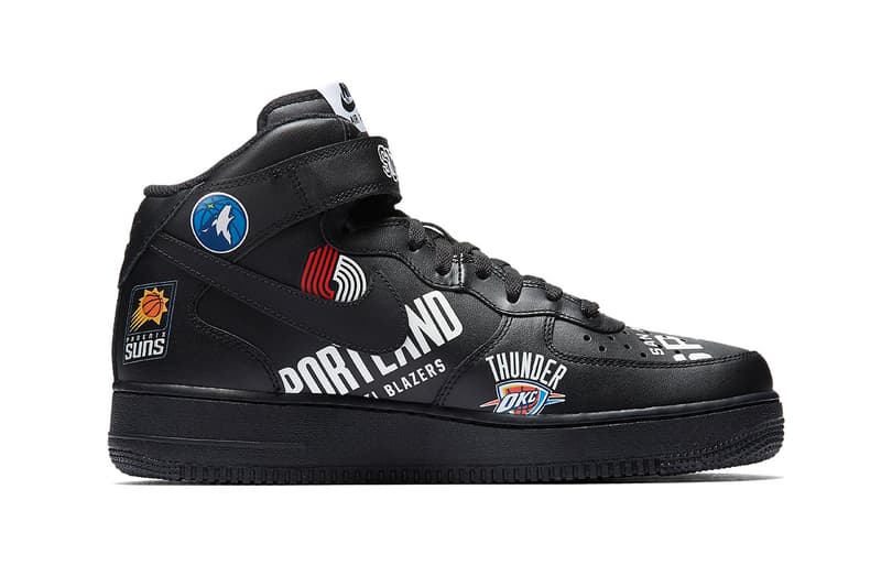 Supreme X Nike Air Force 1 Nba Black Early Look Hypebeast