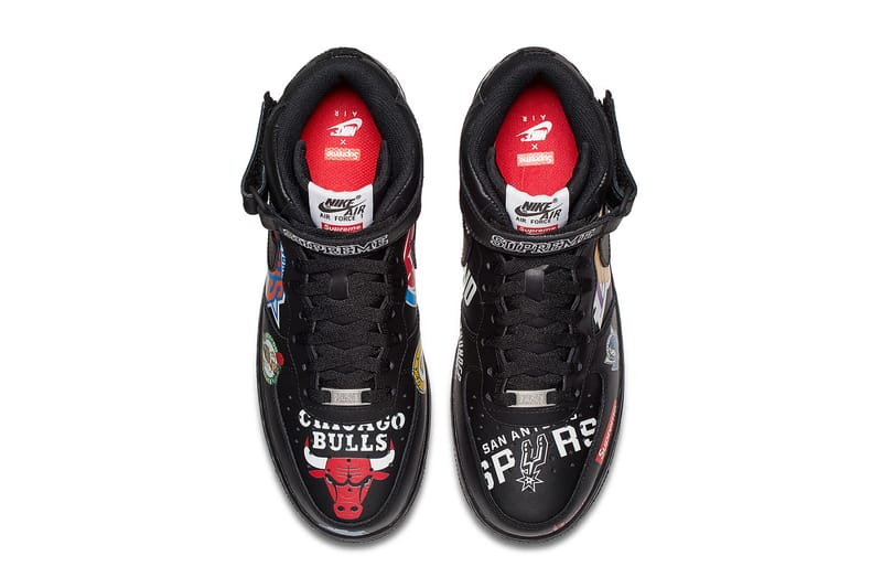 supreme air force 1 nba black