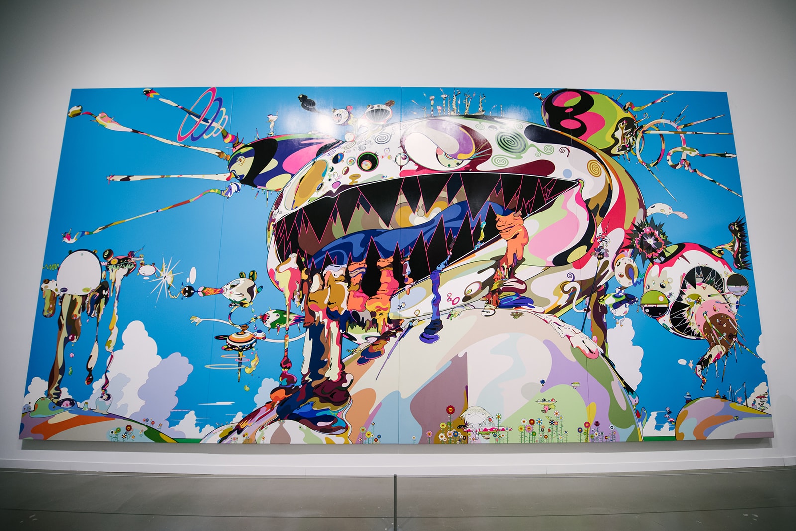 Takashi Murakami The Octopus Eats Its Own Leg Vancouver Art Gallery Exhibit Display Off White Air Jordan 1 Japanese Art Anime