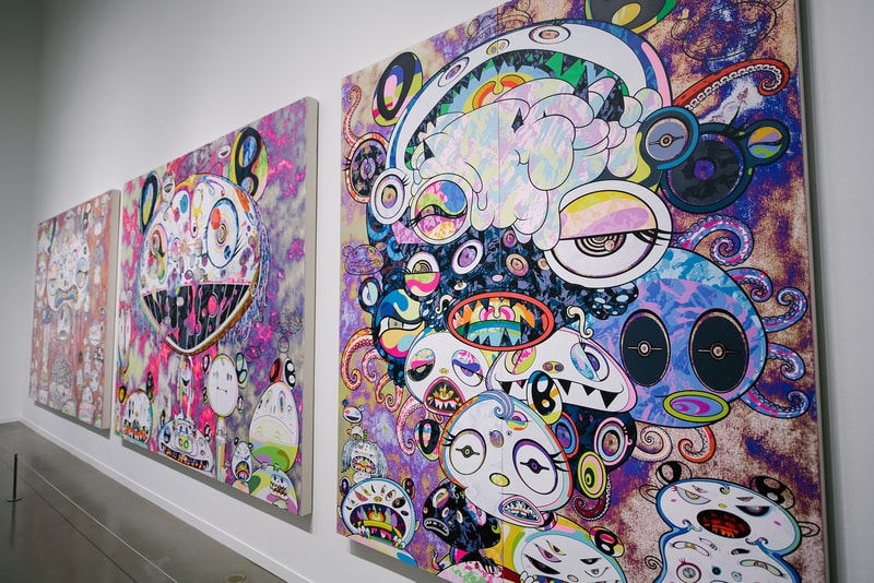 Takashi Murakami The Octopus Eats Its Own Leg Vancouver Art Gallery Exhibit Display Off White Air Jordan 1 Japanese Art Anime