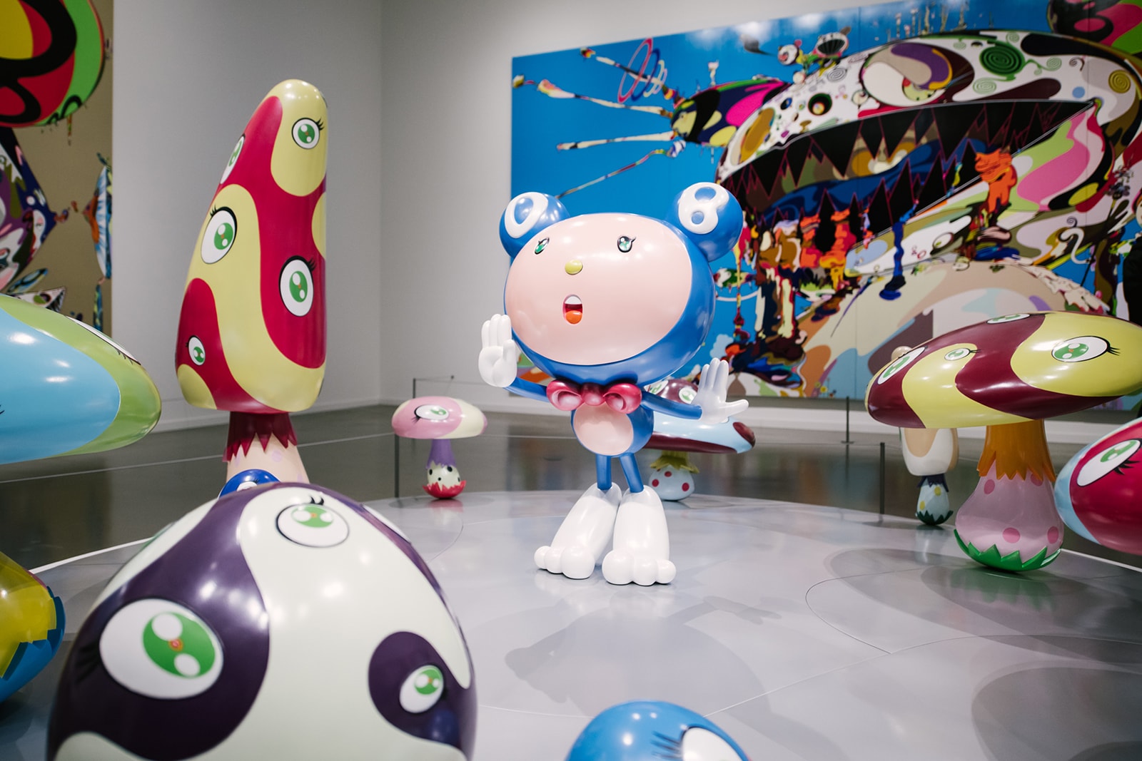 Takashi Murakami The Octopus Eats Its Own Leg Vancouver Art Gallery Exhibit Display Off White Air Jordan 1 Japanese Art Anime
