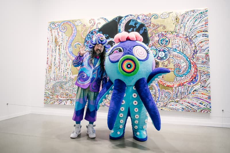 Takashi Murakami The Octopus Eats Its Own Leg Vancouver Art Gallery Exhibit Display Off White Air Jordan 1 Japanese Art Anime