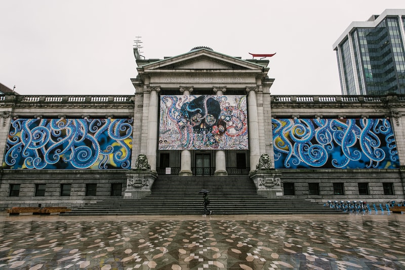 Takashi Murakami The Octopus Eats Its Own Leg Vancouver Art Gallery Exhibit Display Off White Air Jordan 1 Japanese Art Anime