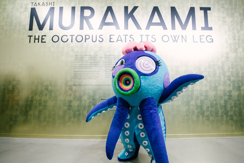 Takashi Murakami The Octopus Eats Its Own Leg Vancouver Art Gallery Exhibit Display Off White Air Jordan 1 Japanese Art Anime