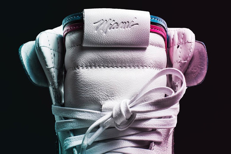 The Shoe Surgeon Miami Heat Air Jordan 1 Sweepstakes footwear Twitter Vice White Pink Teal South Beach