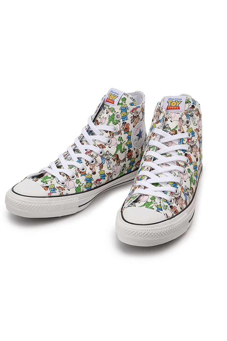 Toy Story Converse Sneaker Collection All Star 100 High Tops Hi Top Low Top Casual Sneakers Fashion Menswear Womens Shoes Men Women Kids Pixar Disney