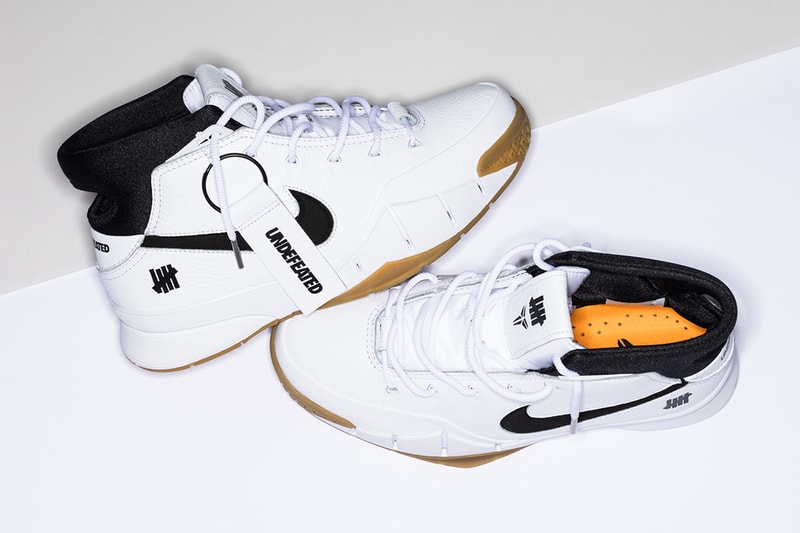 UNDEFEATED Nike Kobe 1 Protro white gum Kobe Bryant Nike Basketball footwear pop up all star weekend los angeles asw asg