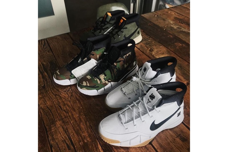 UNDEFEATED UNDFTD Nike Zoom Kobe 1 Protro Green Olive White Gum Camo Limited Edition Collaboration Drops Release Info Date February 15 16 2018