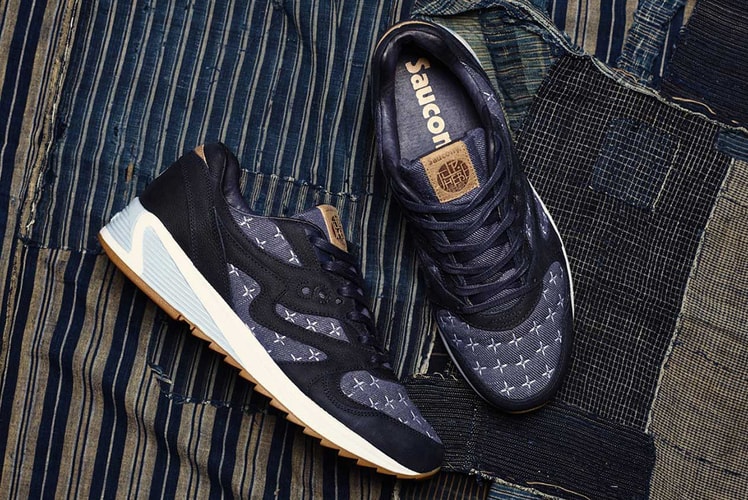 Up There & Saucony Honor Traditional Japanese Craftsmanship for GRID 8000 "Sashiko"