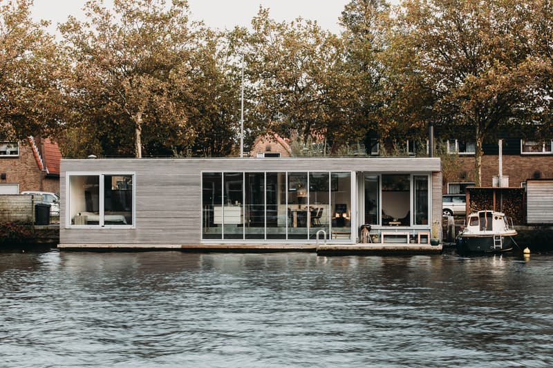 VanOmmeren architects Floating Villa River Haarlem Netherlands Homes