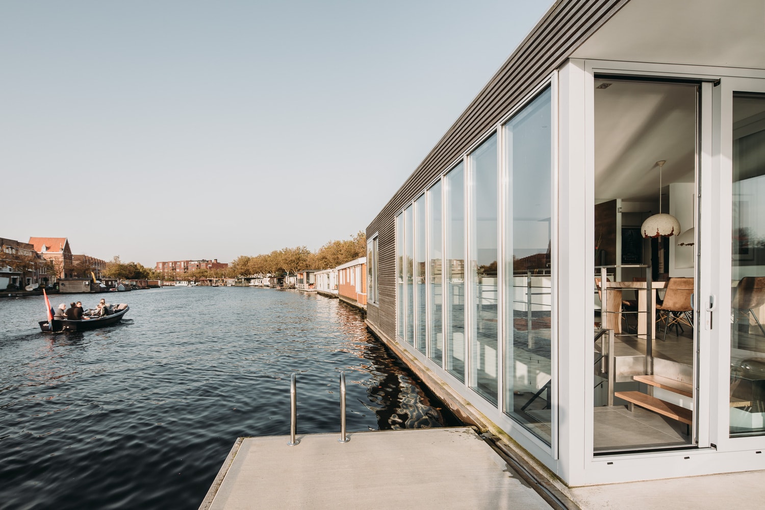 VanOmmeren architects Floating Villa River Haarlem Netherlands Homes