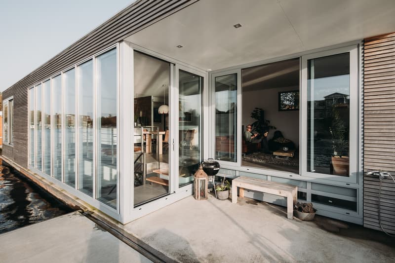 VanOmmeren architects Floating Villa River Haarlem Netherlands Homes