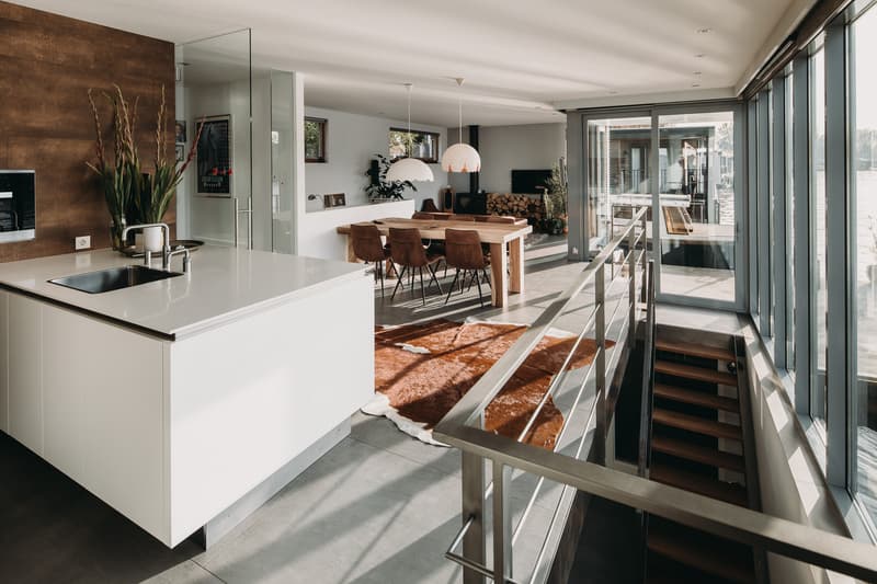 VanOmmeren architects Floating Villa River Haarlem Netherlands Homes