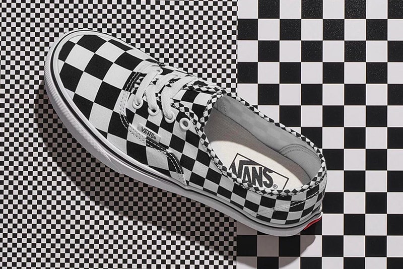 Vans New Checkerboard Print Collection Classic slip on authentic sk8-hi old skool