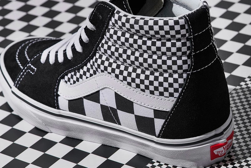 vans mix checkerboard slip on