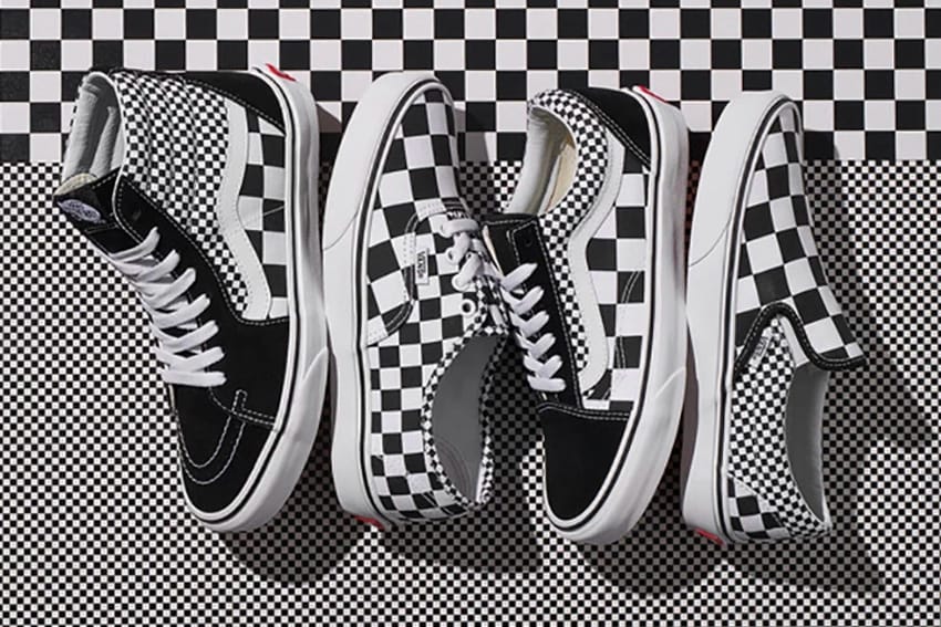 checkered pattern vans