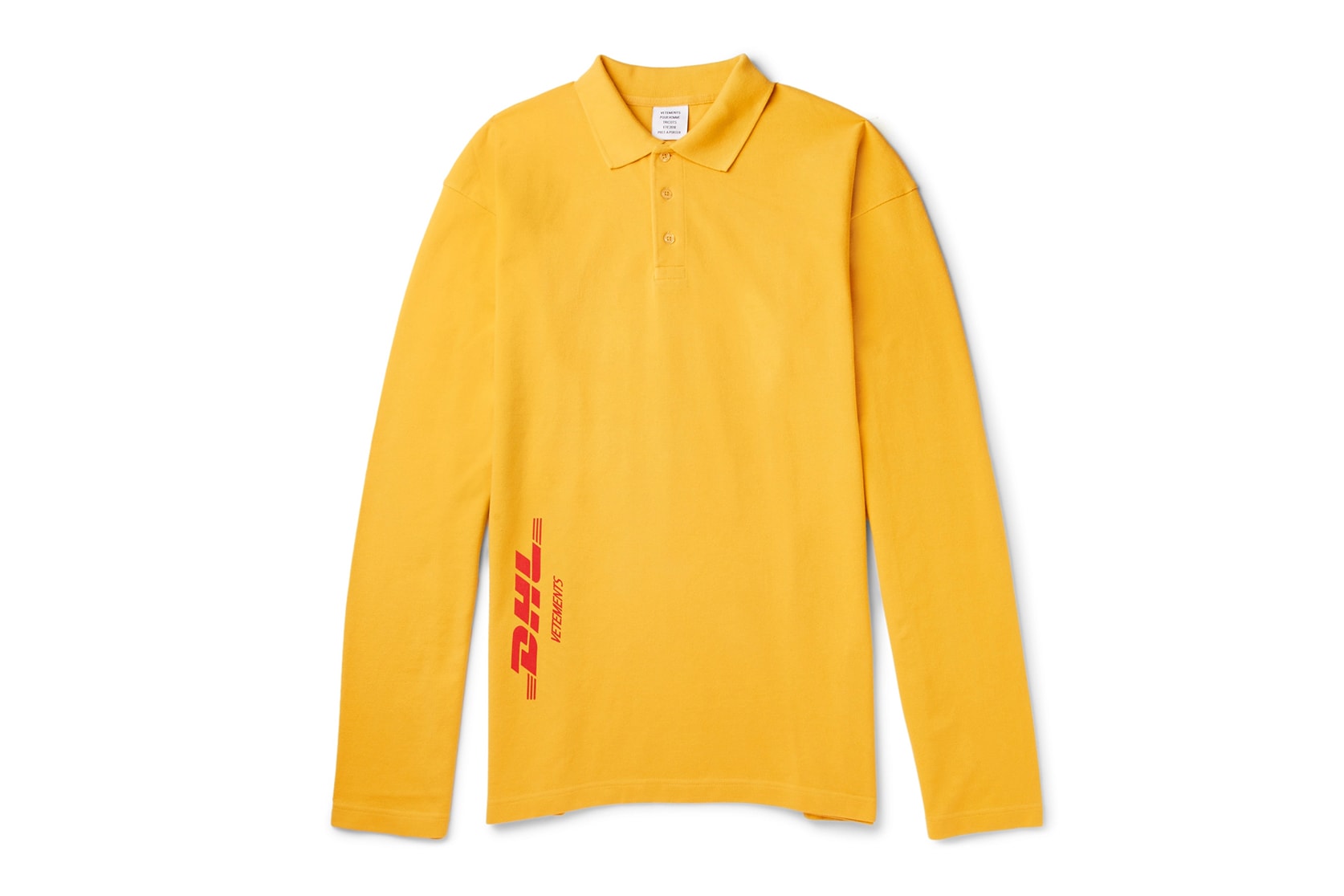 Vetements x DHL 2018 Spring/Summer 2018 Items Available Purchase SS18