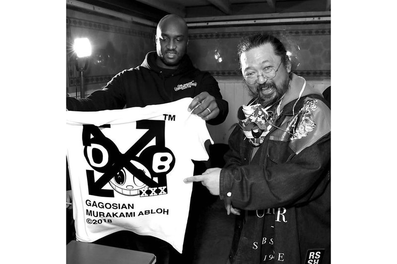 Virgil Abloh Takashi Murakami Future History Gagosian London Apparel T-Shirts Artwork