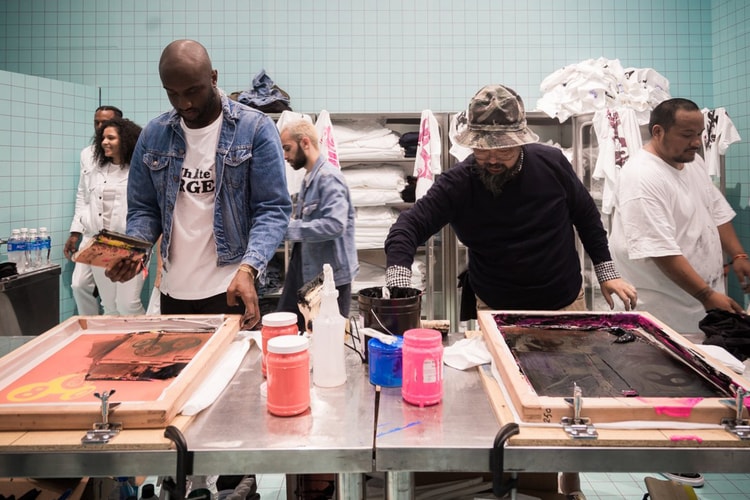 Virgil Abloh Shares Work in Progress for Upcoming Takashi Murakami Co-Exhibition