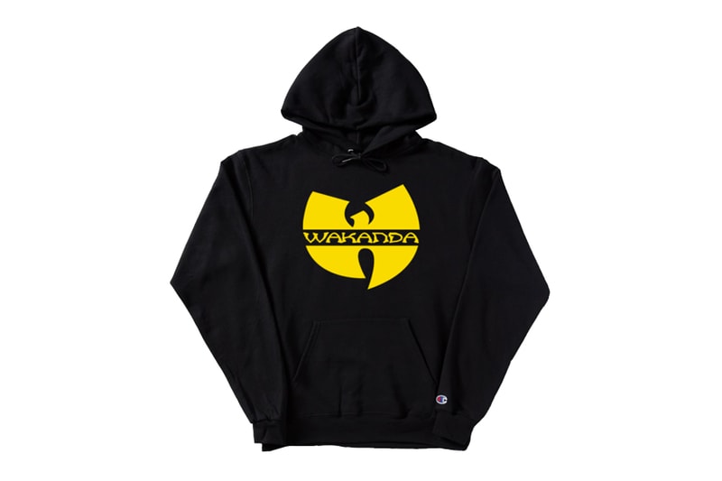 Pizzaslime Wu Wear Wakanda Merch Black Market black yellow hoodie crewneck t-shirt Marvel Africa Champion